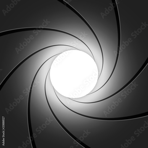 Gun barrel - vector illustration