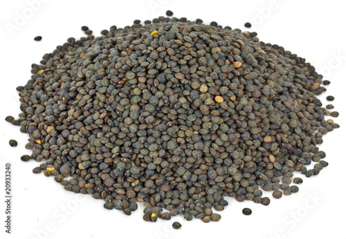 dried green specked lentils