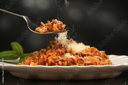 Risotto al ragù e formaggio grana