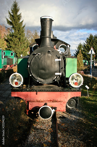 Old train in train museum poland Wenecja