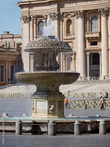 fountain at saint peter's square