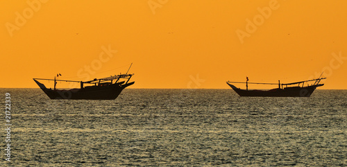 Parked dhows