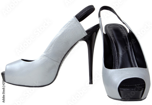 Silvery female shoes