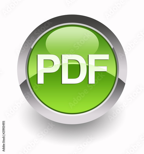 ''PDF'' glossy icon