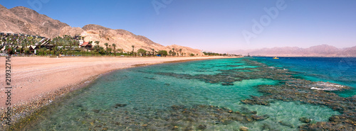 Panoramic view on Red Sea.