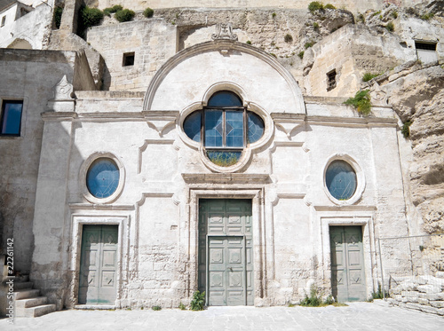 Church of St. Pietro Barisano. Sassi of Matera. Basilicata.