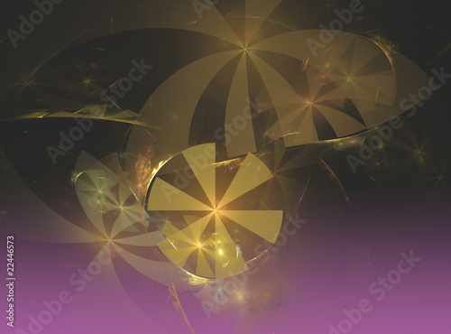 Abstract Fractal Background Fans