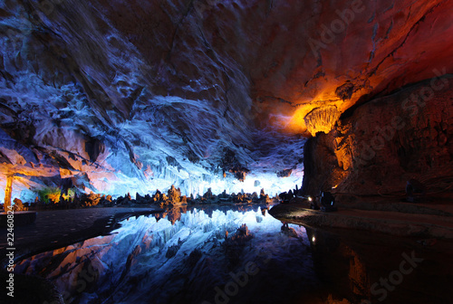 reed flute cave crystal palace guilin guangxi china