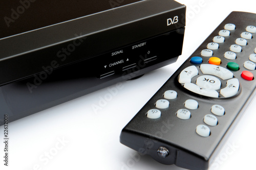 decoder digitale DVB con telecomando