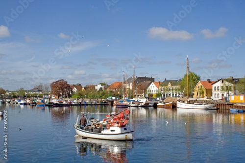 Fischereihafen in Eckernförde (Ostsee, Schleswig-Holstein)
