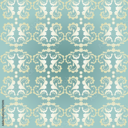 Classic decorative seamless background with floral pattern