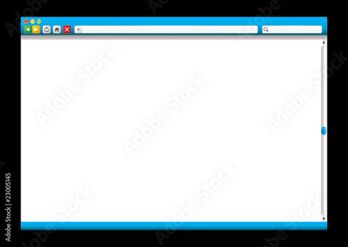 internet web browser blue slider