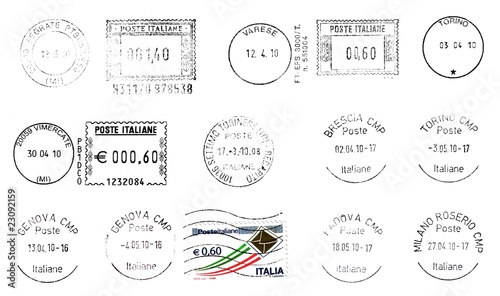 Italian Postmarks (blacks)