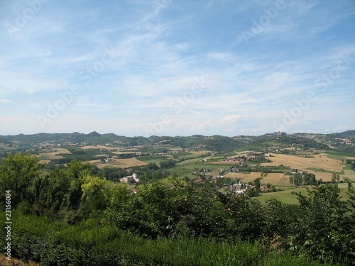 Panorama of Casale Monferrato from hill's top