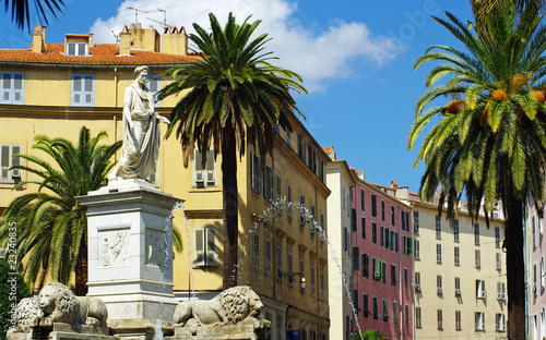 Ajaccio place Foch statue Napoleon