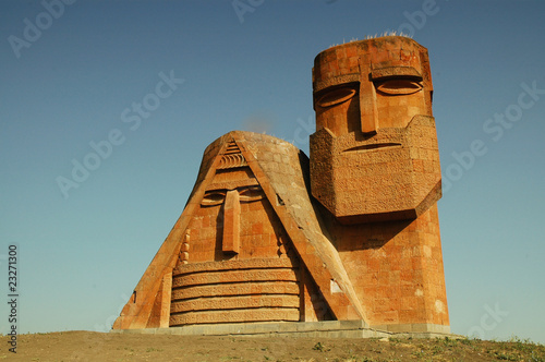 Monument in the capital of Nagorno-Karabakh, Stepanakert