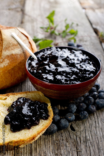 blueberries jam - marmellata di mirtilli