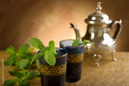moroccan mint tea- te marocchino alla menta