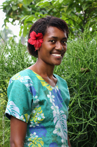 Portrait pacific islander girl