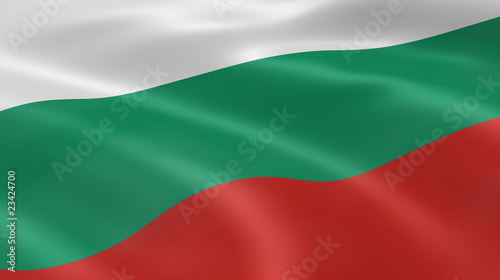 Bulgarian flag in the wind