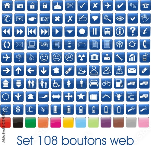 set 108 boutons web