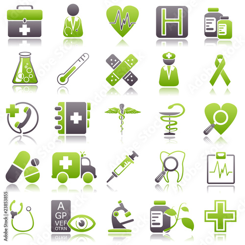 medicine Green Icons