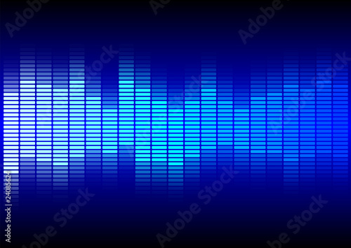 Abstract Background - Blue Equalizer