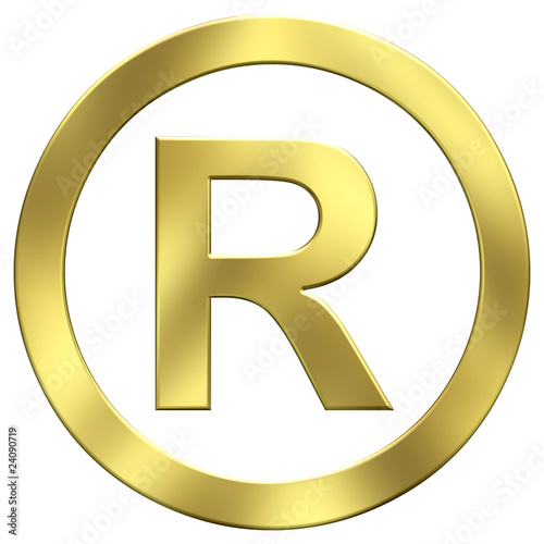 Gold trademark symbol