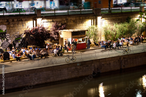 nightlife on danube channel