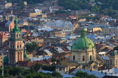 Old center of Lviv ( also known as Lvov ) in Ukraine