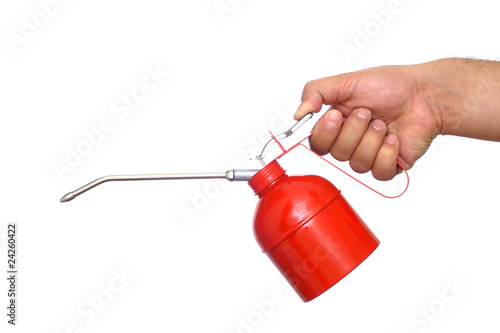 Red oil can