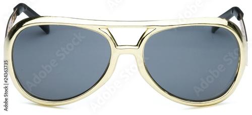 pair of elvis the king style sunglasses on a white background