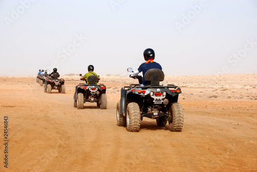 Quads on desert next to Santa Maria, Sal Island, Cape Verde