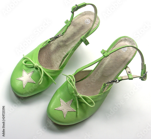 chaussures féminines vertes