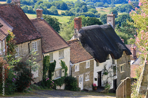 Old houses at Gold Hill, Shaftesbury, UK