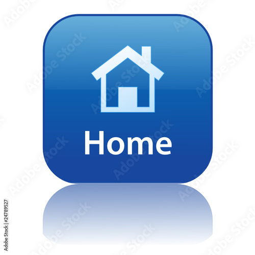 HOME Web Button (internet homepage website start welcome home)