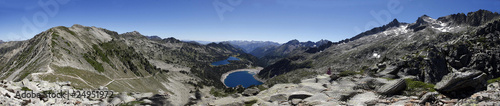 Paysage panoramique en montagne Hautes Pyrénées