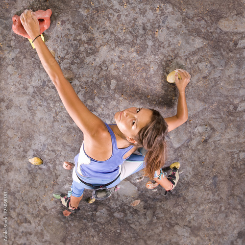 girl climbing