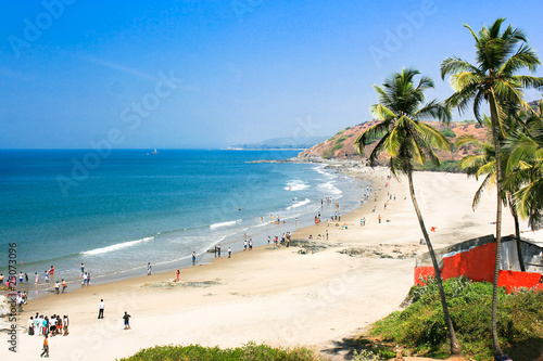Beautiful Tropical beach in Vagator, India