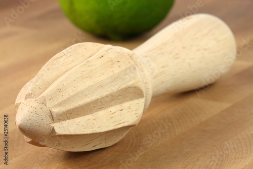 wooden lemon or citrus reamer