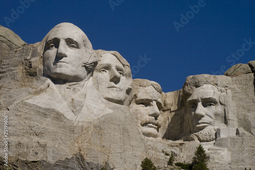 A view of Mt. Rushmore, near Keystone, South Dakota.