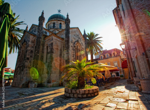 The Church of Archangel Michael in Herceg Novi. Montenegro