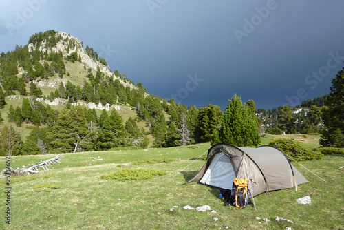 Bivouac avant l'orage