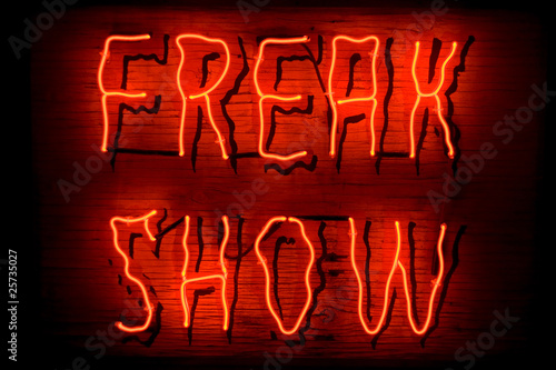 Freak Show neon sign