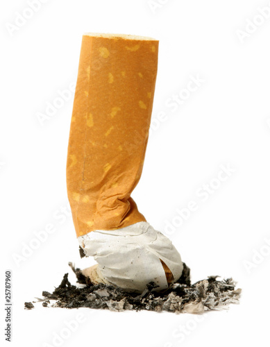 extinguished stub of a cigaret