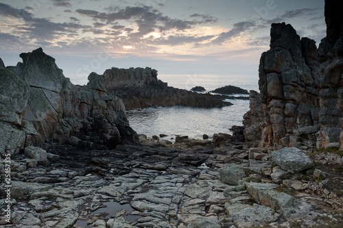 dramatic rocky coastline