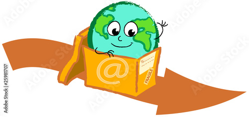 Affari internazionali: mondo spedito in un pacco postale