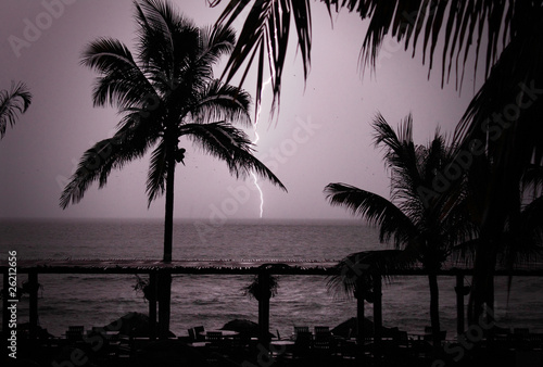 tropical lightning thunder storm