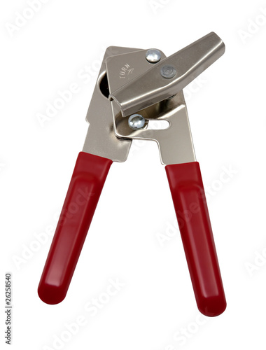 Can Opener with Red Handle