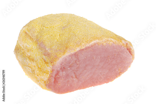 isolated canadian peameal bacon